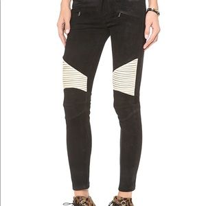NWT Hudson Shelby Moto leather skinny pants